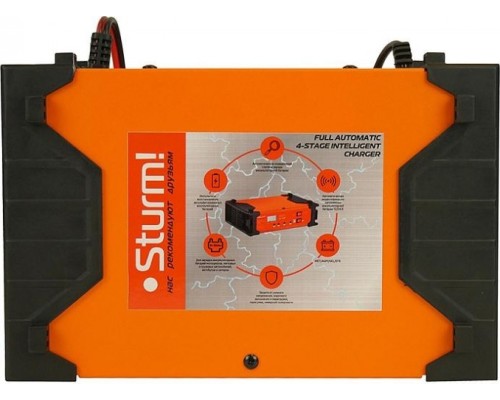 Зарядное устройство STURM BC1210PR инверторное 10а, для акб 12/24в, 10-100ач