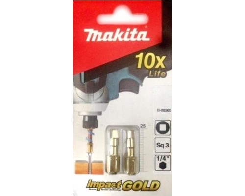 Бита для заворачивания MAKITA B-28385 Impact Gold SQ3, 25 мм, C-form, 2 шт.