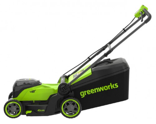 Газонокосилка аккумуляторная GREENWORKS 2520907 2x24V, 41 см, бесщеточная, без АКБ и ЗУ купить с доставкой и официальной гарантией