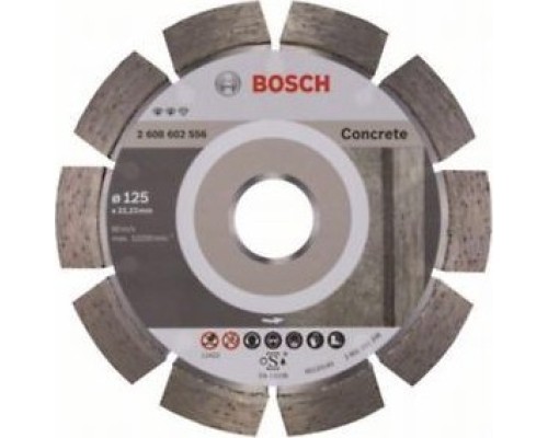 Алмазный диск для резки бетона BOSCH 125х22.2 мм Expert for Concrete [2608602556]