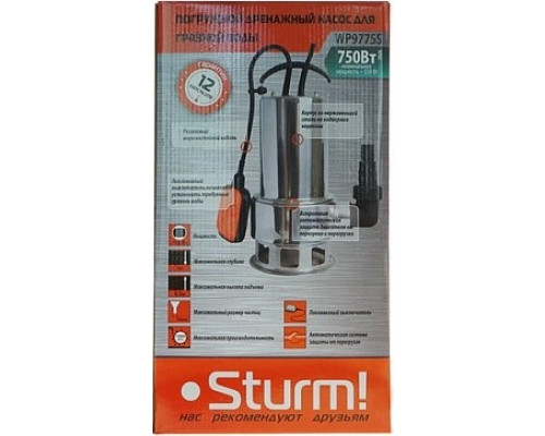 Насос дренажный Sturm WP9775S