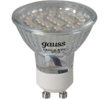 Лампа светодиодная GAUSS GU10 led 2,5w 4100k [EB101006225]