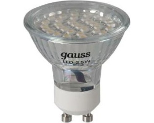 Лампа светодиодная GAUSS GU10 led 2,5w 4100k [EB101006225]