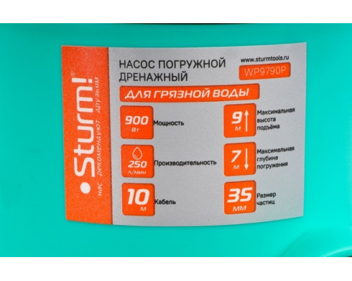Насос дренажный Sturm WP9790P