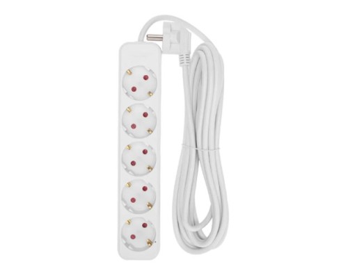 Сетевой фильтр REXANT 13-4030 STANDARD 5 гнезд, 5м, 3х1,0мм², с/з, белый Сетевой фильтр REXANT 13-4030 STANDARD 5 гнезд, 5м, 3х1,0мм², с/з, белый