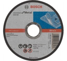 Отрезной круг по металлу BOSCH Standard по металлу 115х1.6мм, прямой [2608603163]