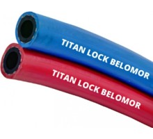 Рукав для сварки Titan Lock BELOMOR d6мм (бух. 40м.), двойной (синий/красный) [TL006BM_40]