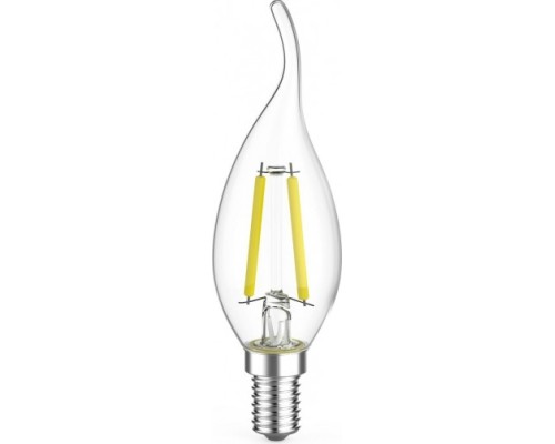 Лампа светодиодная GAUSS Filament Cвеча на ветру E14 7W 2700К LED (в упаковке 3шт) [104901107T]