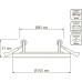 Потолочный светодиодный светильник GAUSS Backlight круг 3+3w 350lm 3000k 3 реж led [BL114]