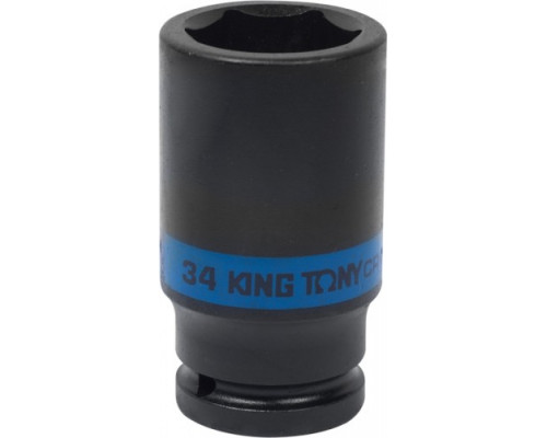 Ударная головка шестигранная глубокая 3/4" KING TONY 643534М 34 мм