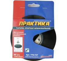 Диск опорный ПРАКТИКА 125 мм, МШУ, М14, крепление гайкой, жесткий 776-737