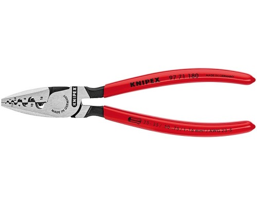 Пресс-клещи KNIPEX KN-9771180SB 9 гнезд, контактные гильзы DIN 46228