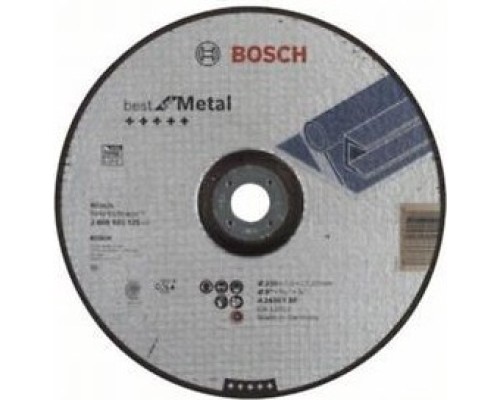 Шлифовальный круг по металлу BOSCH 230х7х22.2 мм A2430T-BF Best for Metal [2608603535]