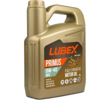 Масло моторное Lubex PRIMUS MV 0W40 4 л. синтетическое L034-1321-0404
