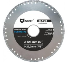 Алмазный диск по металлу GRAFF 125х22.2 мм METALL CUTTING [GDDM125B]