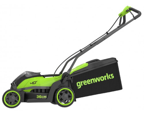 Газонокосилка аккумуляторная GREENWORKS 2520807 40V, 36 см, бесщеточная, без АКБ и ЗУ купить с доставкой и официальной гарантией