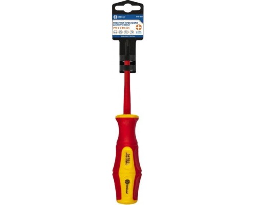 Отвертка диэлектрическая PHILIPS КОБАЛЬТ 646-492 ultra grip ph-1х80 мм cr-v, двухкомпонентная рукоя Отвертка диэлектрическая PHILIPS КОБАЛЬТ 646-492 ultra grip ph-1х80 мм cr-v, двухкомпонентная рукоя