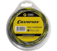 Леска триммерная CHAMPION Tornado 3.0мм/ 12м витой квадрат (C7052) C7052