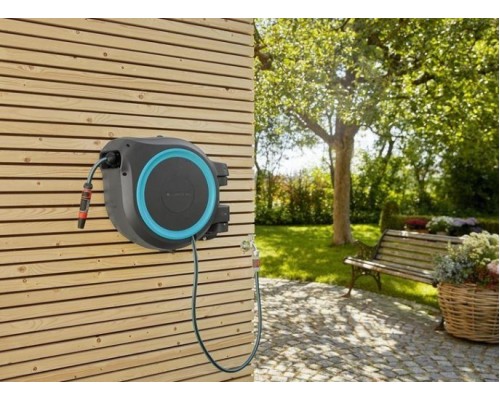 Катушка настенная GARDENA RollUp L со шлангом 30 м, голубая 18625-20.000.00 [18625-20.000.00]