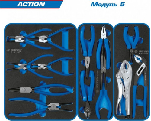 Набор инструментов для тележки KING TONY ACTION, 15 ложементов, 327 предметов 934-327MRVD