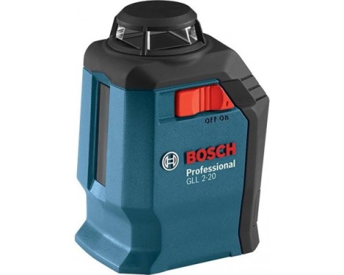 Нивелир BOSCH GLL 2-20 [0601063J00] 4x1,5 В LR6 (AA), держатель, отражатель, кейс