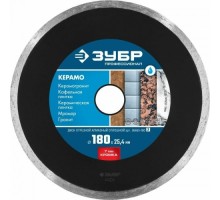 Алмазный диск для резки керамики ЗУБР 180 х 22.2 мм КЕРАМО-22 36655-180_z02
