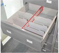 Разделитель поперечный ПРАКТИК AFC-06/2 для картотеки, металл S20299065202