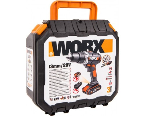 Дрель-шуруповерт аккумуляторная WORX WX372 ударная