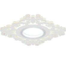 Светильник точечный GAUSS BACKLIGHT квадрат/узор. белый, gu5.3, 3w, led 3000k BL131