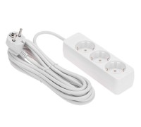 Сетевой фильтр Proconnect 13-4210 3 гнезда, 5м, 3х0,75мм², с/з, белый