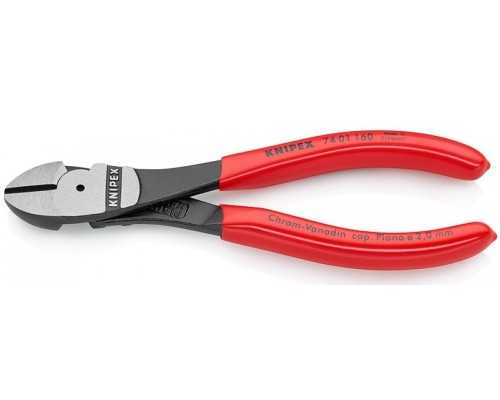 Бокорезы KNIPEX KN-7401160SB особо мощные, 160 мм, обливные ручки