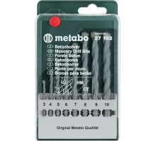 Набор сверл по бетону METABO 8 шт. (3-10 мм) НМ classic 627182000 627182000