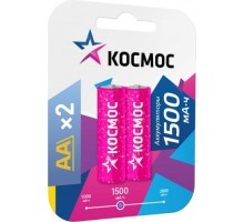 Аккумулятор КОСМОС AA/R6 NI-MN 1500мА.ч BP-2 (блист.2шт)  KOCR6NIMH(1500mA)