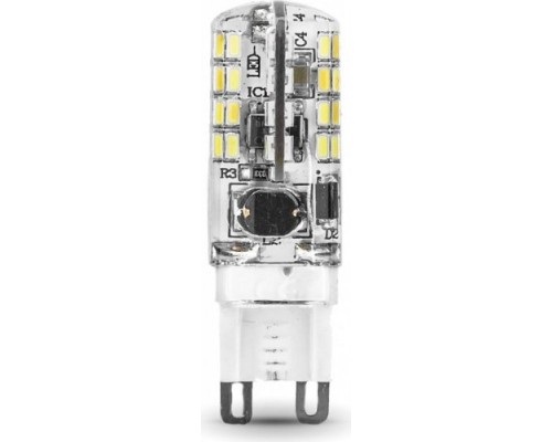 Лампа светодиодная GAUSS G9 g9 ac150-265v 3w 230lm 2700k силикон led [107709103]