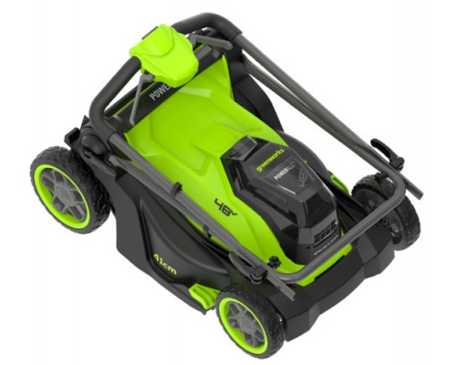 Газонокосилка аккумуляторная GREENWORKS 2520907UD 2x24V, 41 см, бесщеточная, c 2хАКБ 4 Ач и ЗУ купить с доставкой и официальной гарантией