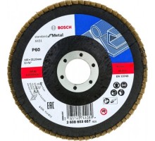 Круг лепестковый BOSCH X431 Standard for Metal,125 мм, K60 угл. [2608603657]