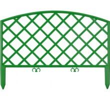 Забор садовый GRINDA ПЛЕТЕНЬ декоративный 24x320см, зеленый [422207-G]