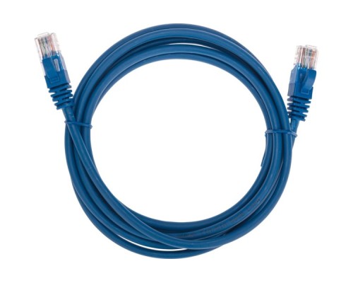 Патч-корд REXANT 02-0104-2 U/UTP, CAT 5e, RJ45-RJ45, 26AWG, LSZH, синий 2м