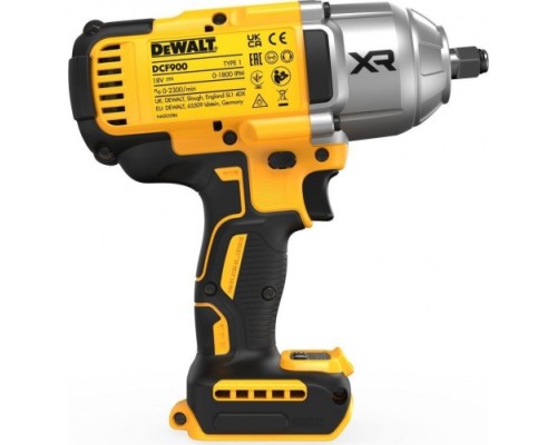 Гайковерт аккумуляторный DeWALT DCF 900 NT ударный, бесщеточный, без АКБ и ЗУ [DCF900NT-XJ]