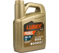 Масло моторное Lubex PRIMUS SJA 0W20  4 л. синтетическое L034-1331-0404