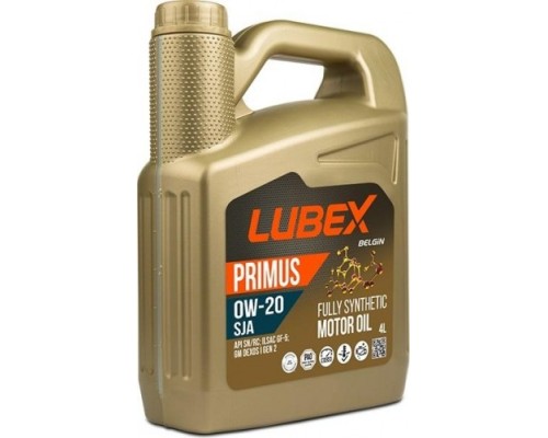 Масло моторное LUBEX PRIMUS SJA 0W20 4 л. синтетическое [L034-1331-0404]