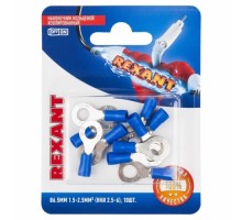 Наконечник REXANT 06-0420-A кольцевой изолированный ø 6.5мм 1.5-2.5мм² (НКи 2.