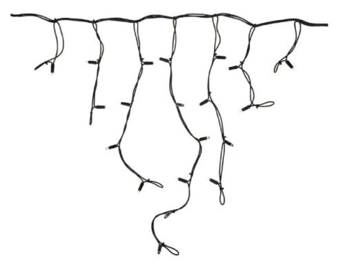 Гирлянда Neon-Night 255-365 БАХРОМА (Айсикл) 5х0,7м, 152 LED БЕЛЫЙ 2,3мм, IP67