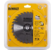 Пильный диск универсальный DeWALT 160х30тх20 мм Construction DT1143-QZ DT1143-Q