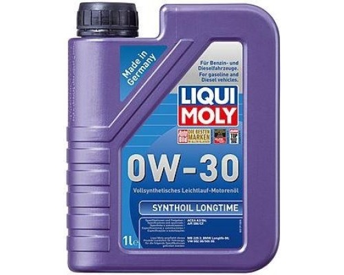 Масло моторное LIQUI-MOLY SAE 0W30 Synthoil Longtime 1 л 8976 синтетическое [8976]