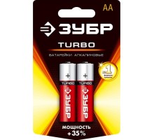 Батарейка ЗУБР Turbo тип AA, 2 шт. [59213-2C_z01]