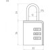 Замок навесной кодовый НОРА-М 616 для чемодана 