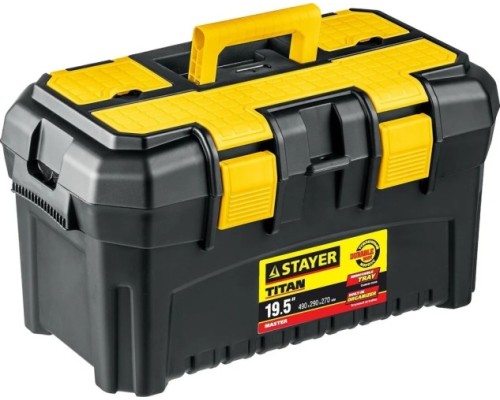 Ящик для инструмента STAYER TITAN-19 пластиковый, [38016-19]