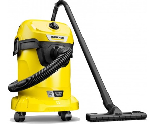 Пылесос аккумуляторный KARCHER WD 3-18 V-17/20 (1.628-550.0), без акб и з/у [1.628-550.0]