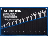 Набор комбинированных ключей KING TONY 6-24 мм чехол из теторона, 13 предметов 12D13MRN